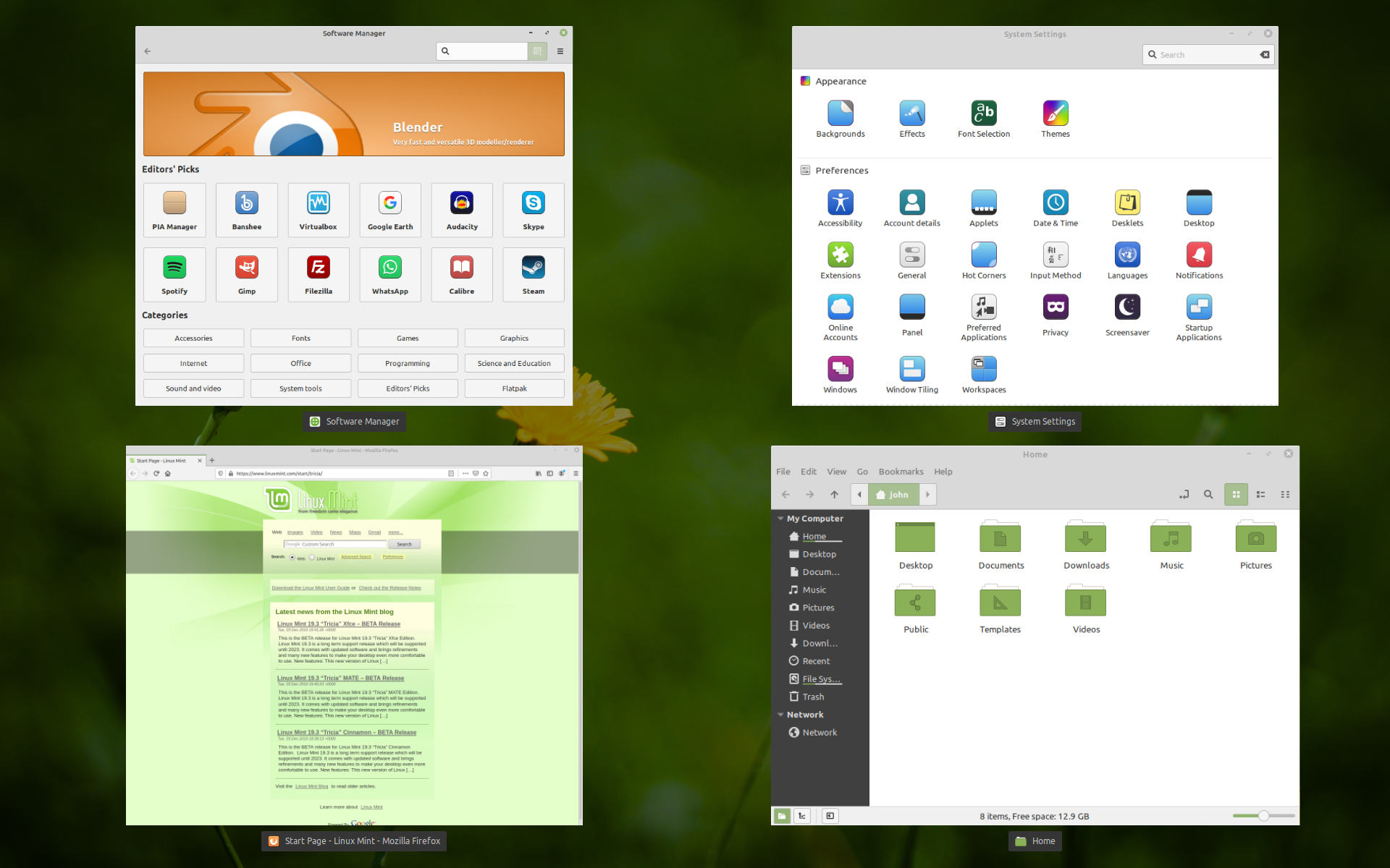 Screenshots Linux Mint